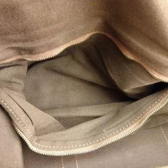 Celine Boston bag Macadam Brown Canvas Leather Woman Authentic Used - Picture 8 of 11